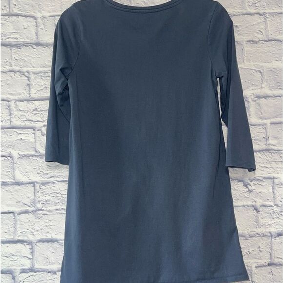 J. JILL | Blue Curved Seam Tunic Top | XS - Picture 4 of 11
